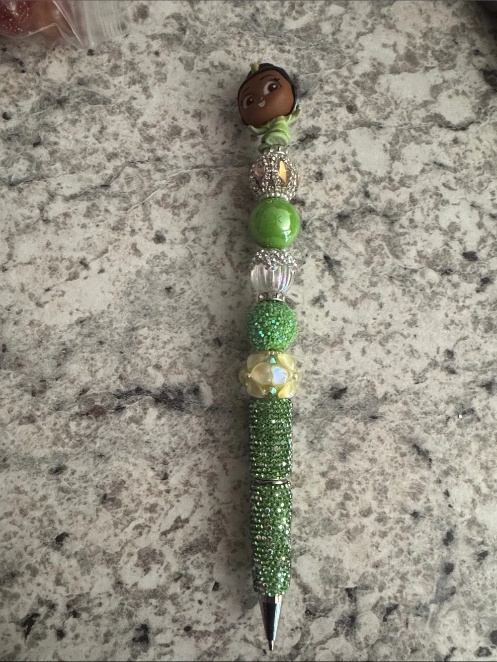 NWOT Disney Doorables Tiana Beaded Pen Handmade by Me